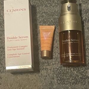 Clarins Double Serum with Gold and Cream Packaging